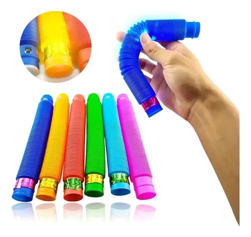 Tubo sensorial flexible con luz LED / Fidget Toys