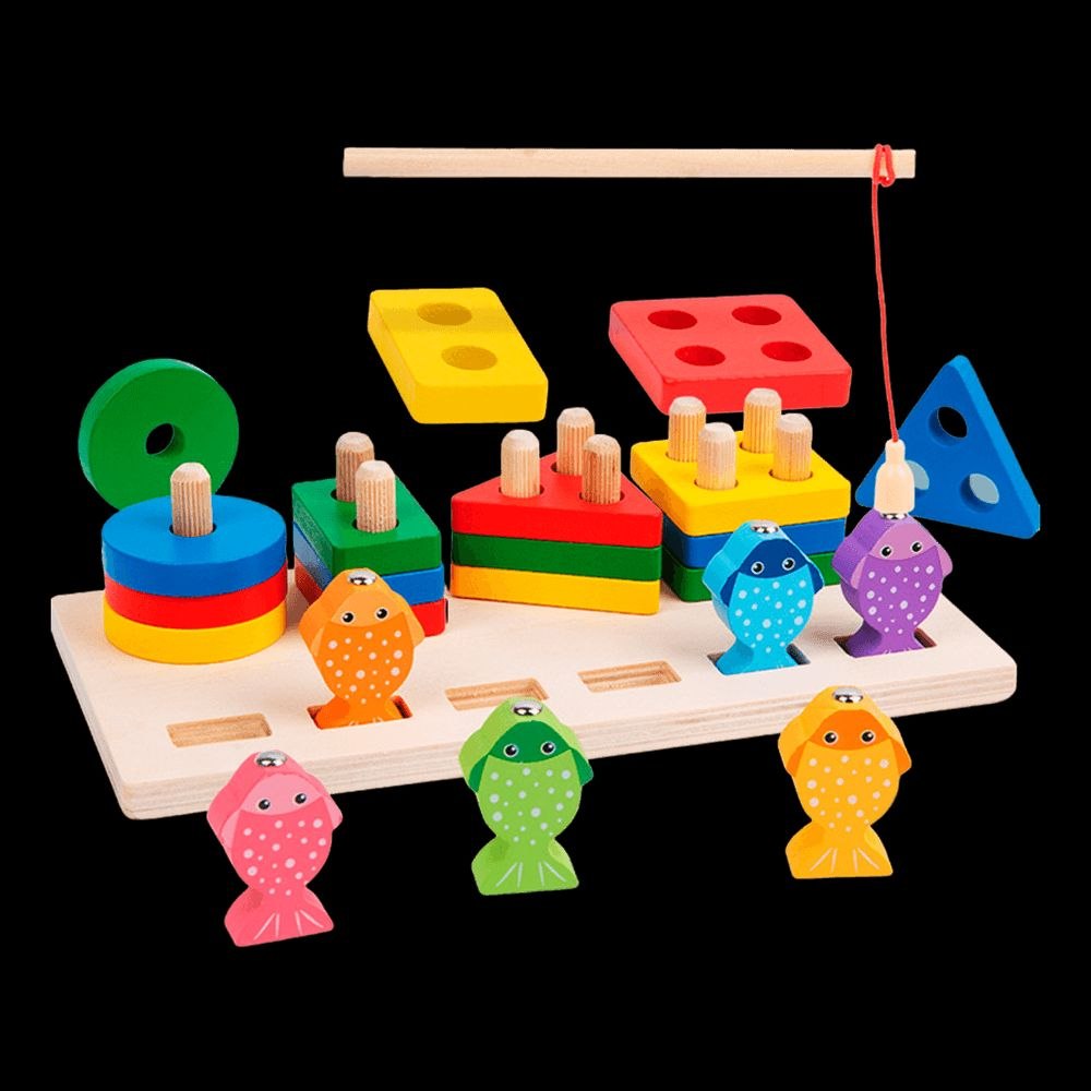 Juego de pesca y encaje