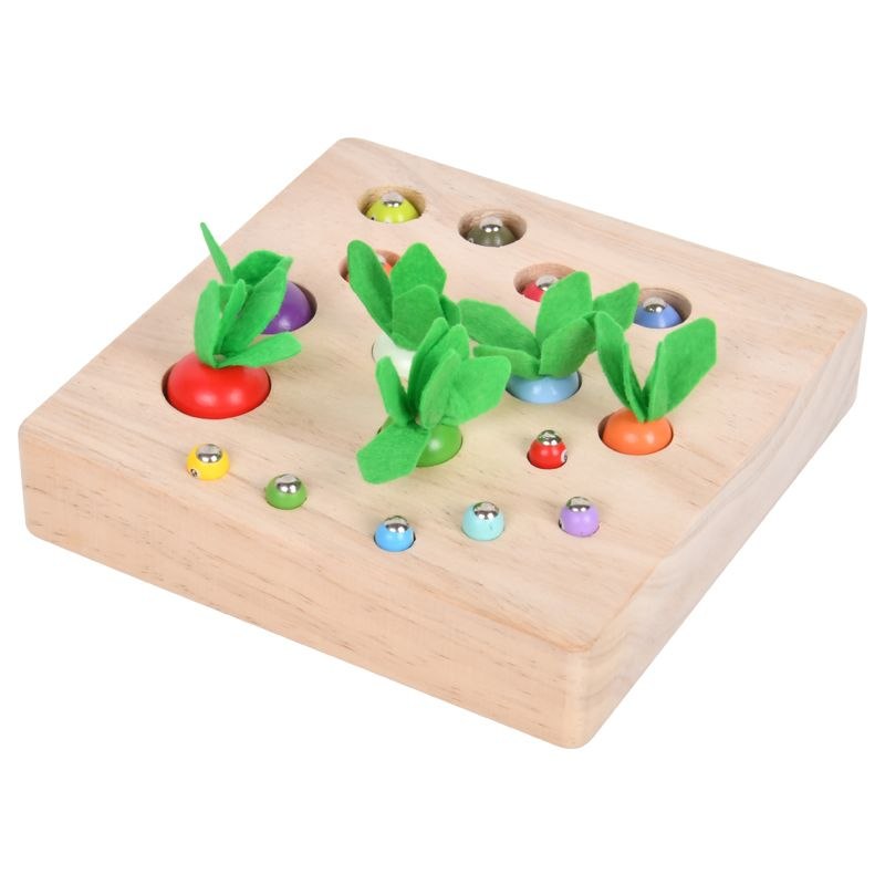 Juego educativo de madera multifuncional cosecha y pesca